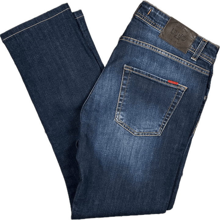 Liu-Jo Uomo Italy Mens Slim 'Frankdark' Jeans - Size 36 - Jean Pool