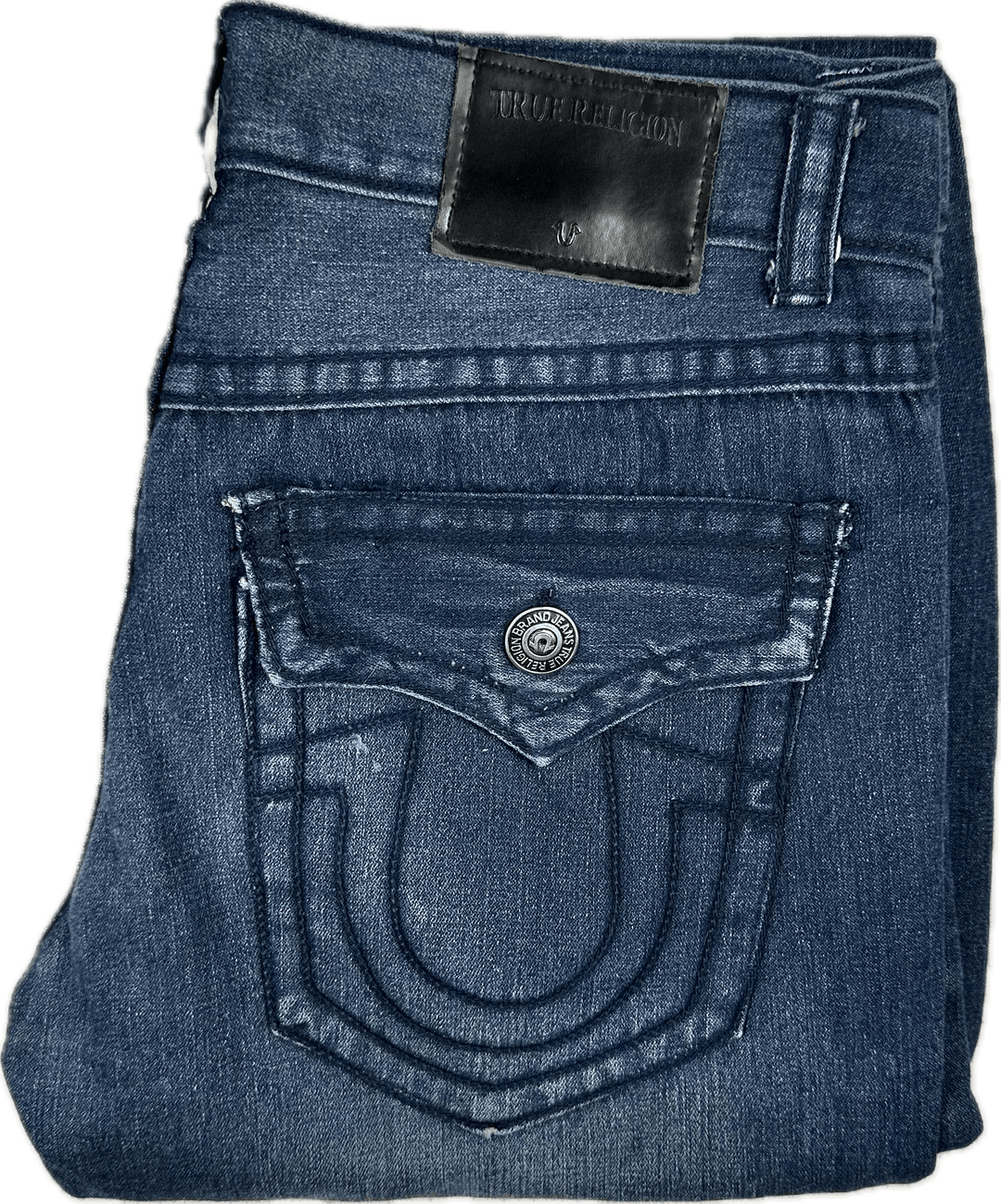 True Religion  Mens 'Straight' Flap Pocket Jeans - Size 36