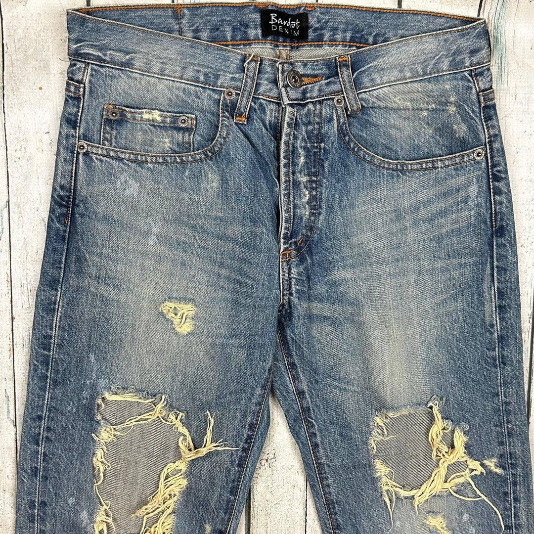 Bardot Denim Australian Made Busted Boyfriend Jeans -Size 7 - Jean Pool