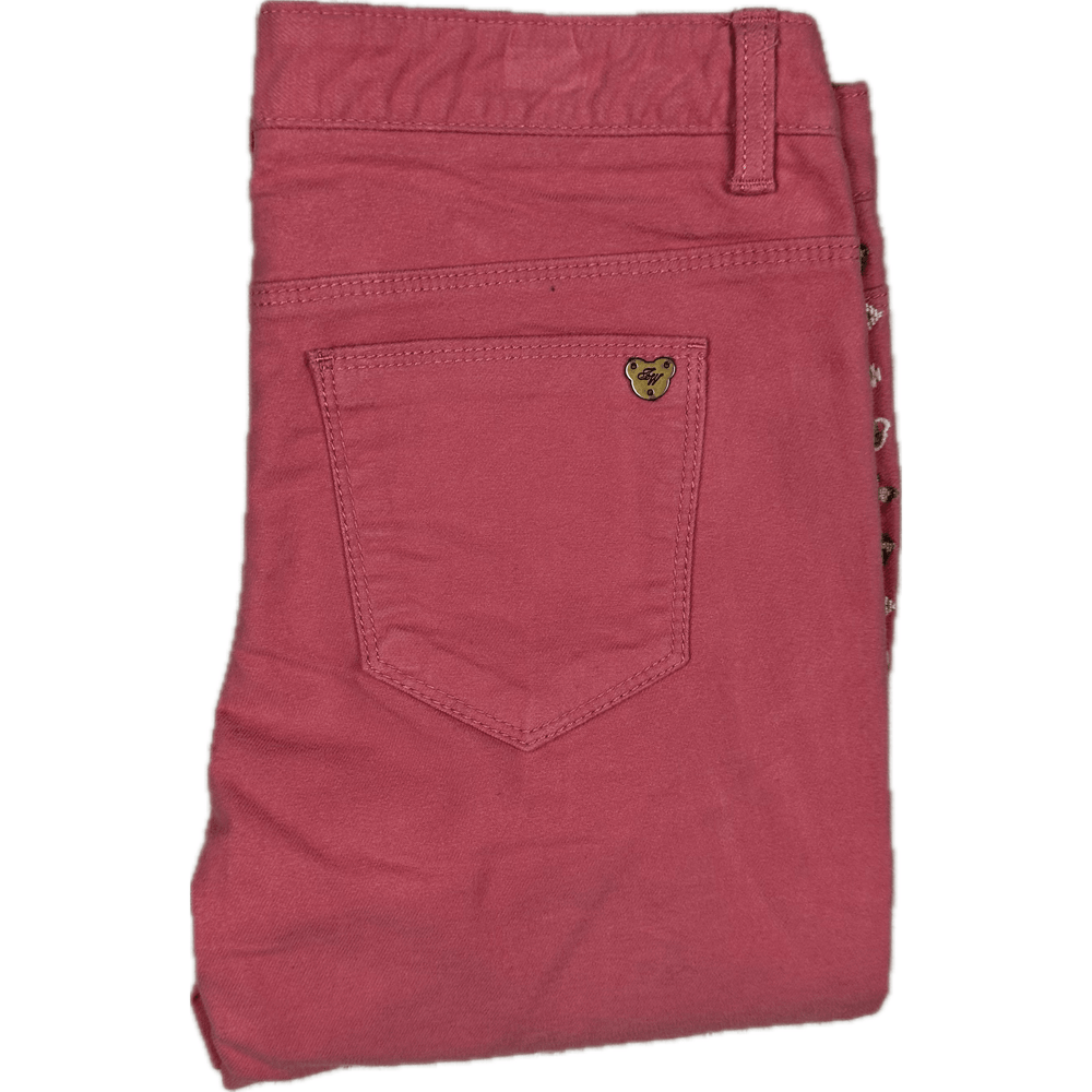 Teenie Weenie Junior Girls Embroidered Bear Jeans - Size 12 - Jean Pool