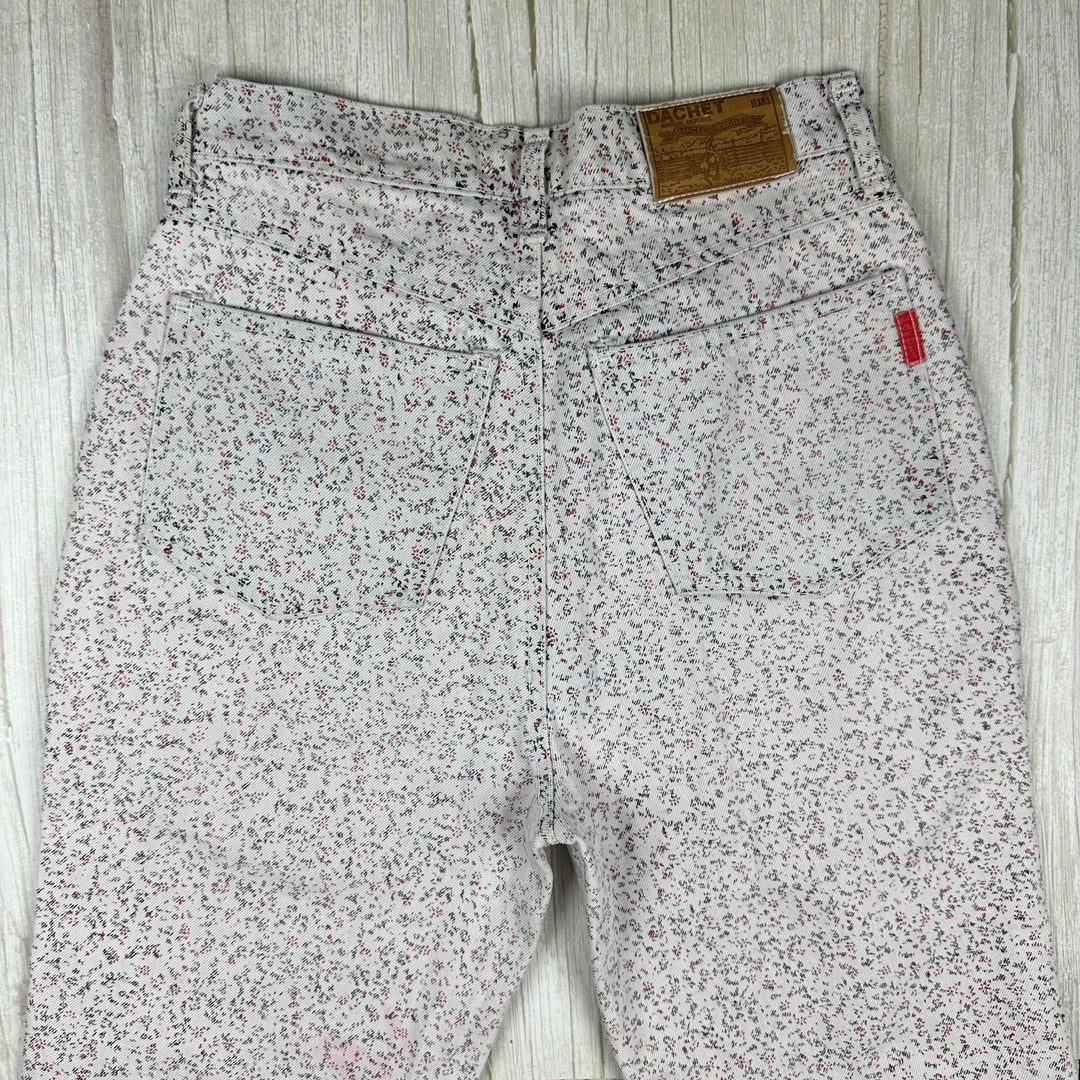 Marcel Dachet 80s Vintage Floral Jeans - Size 10 - Jean Pool