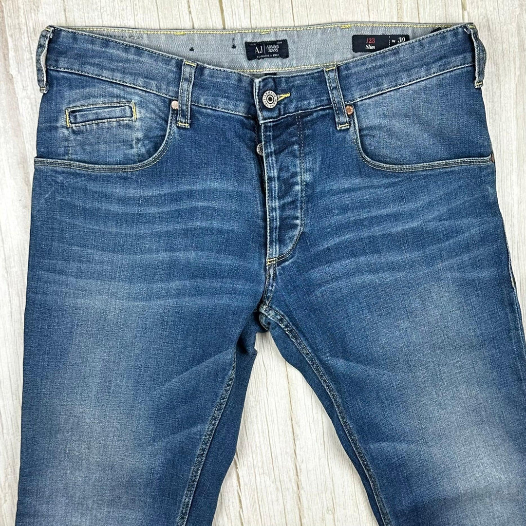 Armani Jeans Mens J23 Slim Jeans  -Size 30