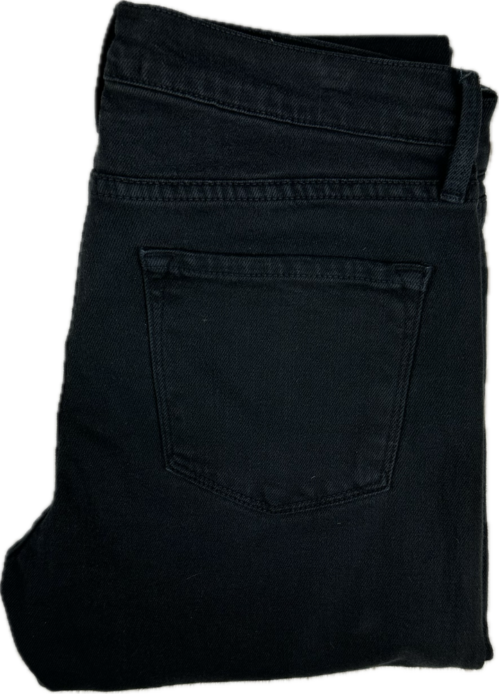 Frame Denim 'Le Garcon' Noir Boyfriend Jeans- Size 27