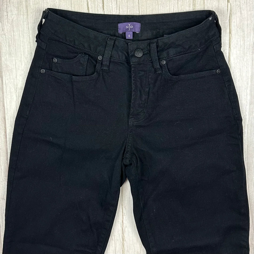 NYDJ USA Made Lift & Tuck Black 'Ankle' Jeans -Size US 0 or 4/6AU