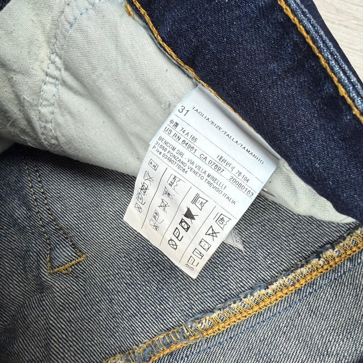 Benetton Mens 'Regular' Straight Fit Jeans- Size 31