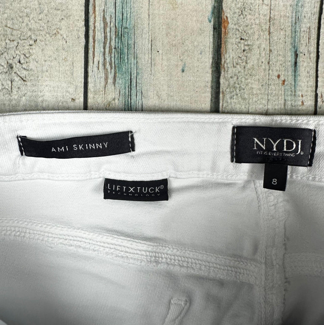 NYDJ 'Ami Skinny' White Strech Jeans -Size 8 US or 12 AU - Jean Pool