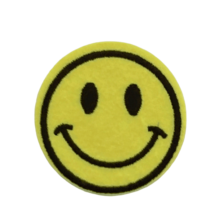 Smile Emoji- Embroidered Cloth Patch