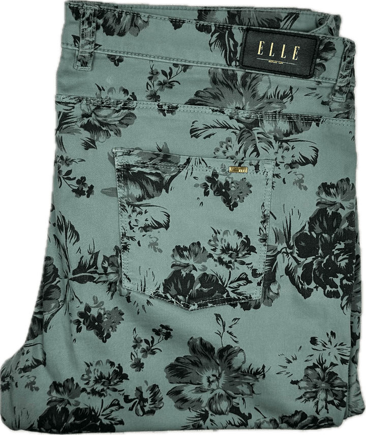 Elle France Low Rise Toile Printed Skinny Jeans- Size 32