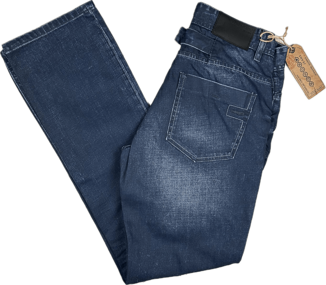 NWT - Bonobo Jeans Mens Straight 'Tech Life' Denim Jeans - Size 30 - Jean Pool