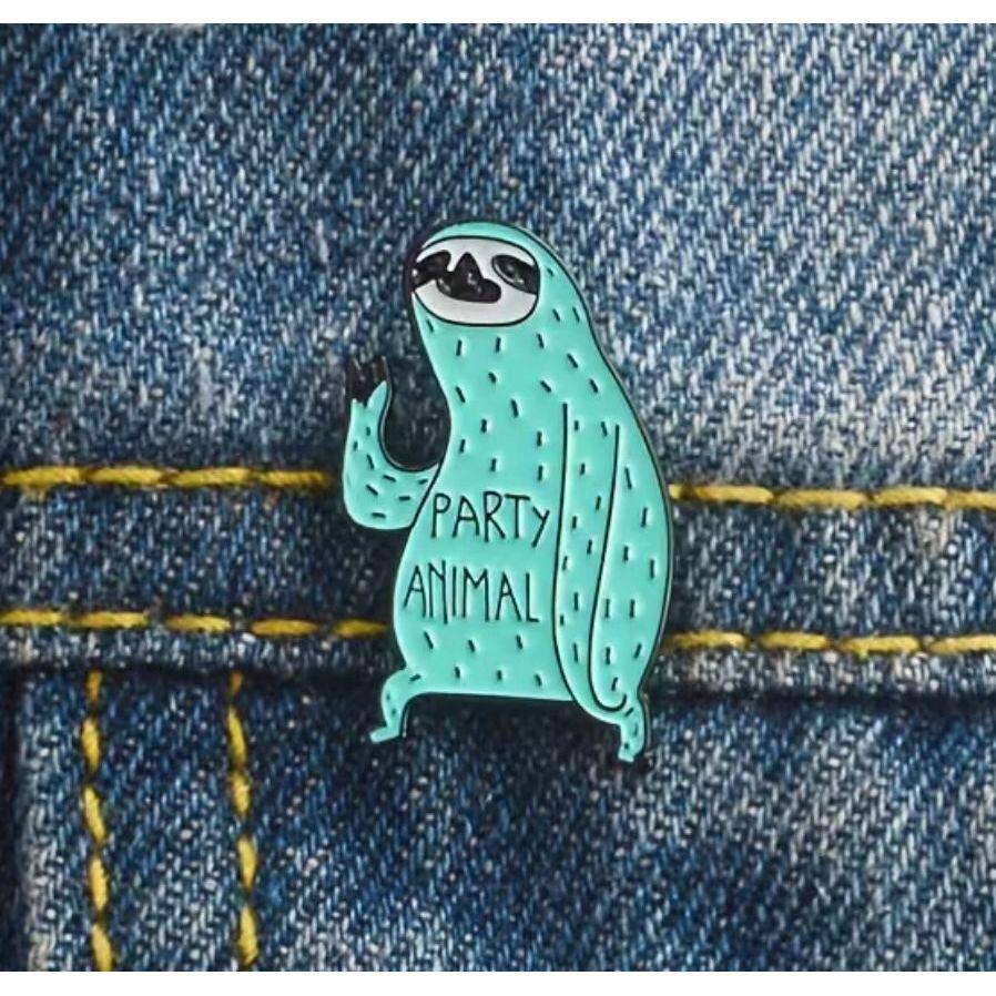 Party Animal - Sloth - Enamel Pin - Jean Pool