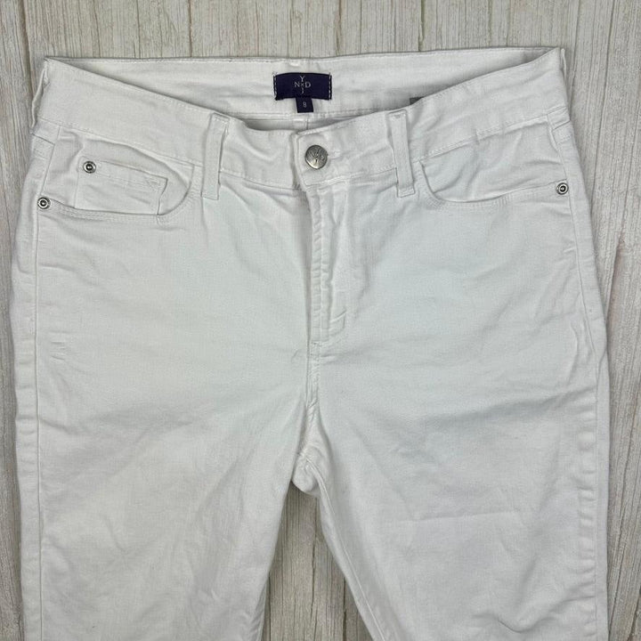 NYDJ 'Skinny' White Ankle Jeans  -Size 8 US or 12 AU