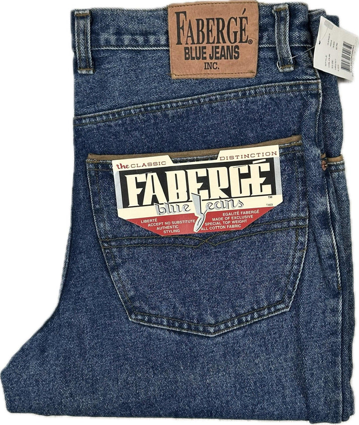 NWT- Deadstock Fabergé 1980's Mens Jeans - Hard to find!- Suit Size 31
