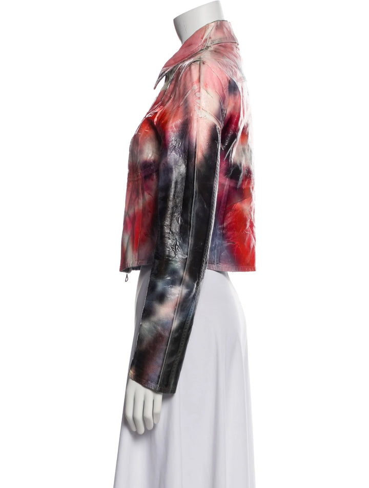 NWT -Diesel ‘De-Smily FSD’ Printed Denim Jacket - Size XXS