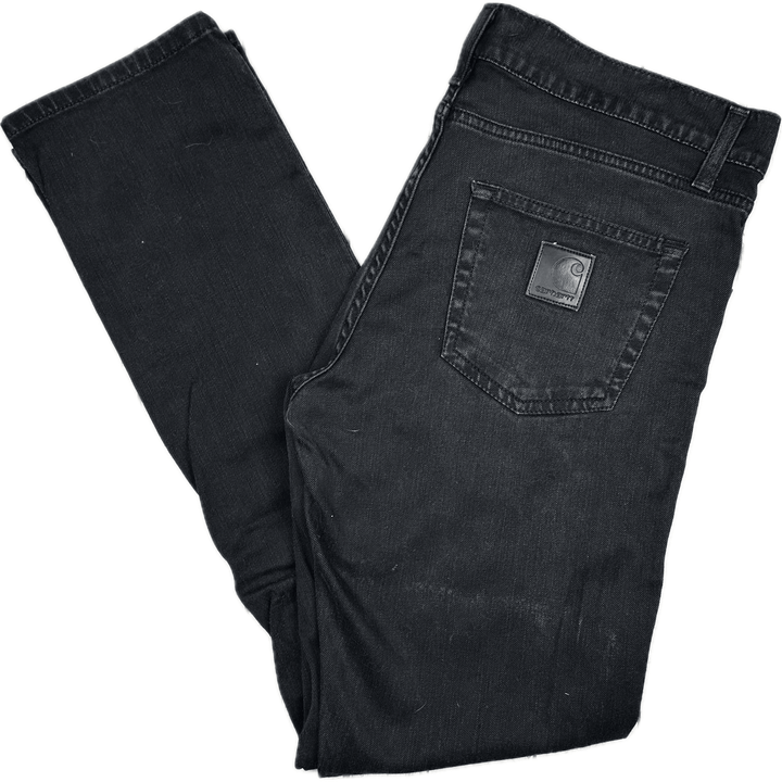 Carhartt Mens Washed Black 'Rebel Pant' Jeans - Size 34/32 - Jean Pool