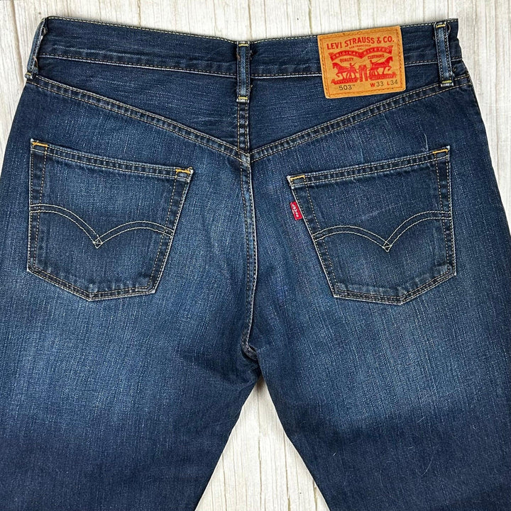 Mens Levis Bootcut 503 Denim Jeans - Size 33/34 - Jean Pool