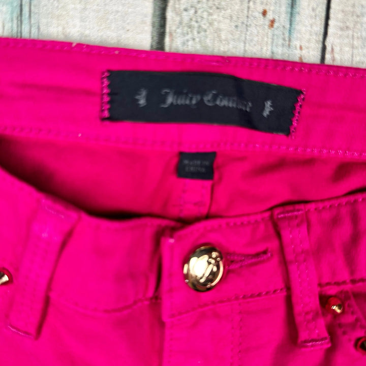 Juicy Couture Hot Pink Stud Pocket Jeans - Size 12 - Jean Pool