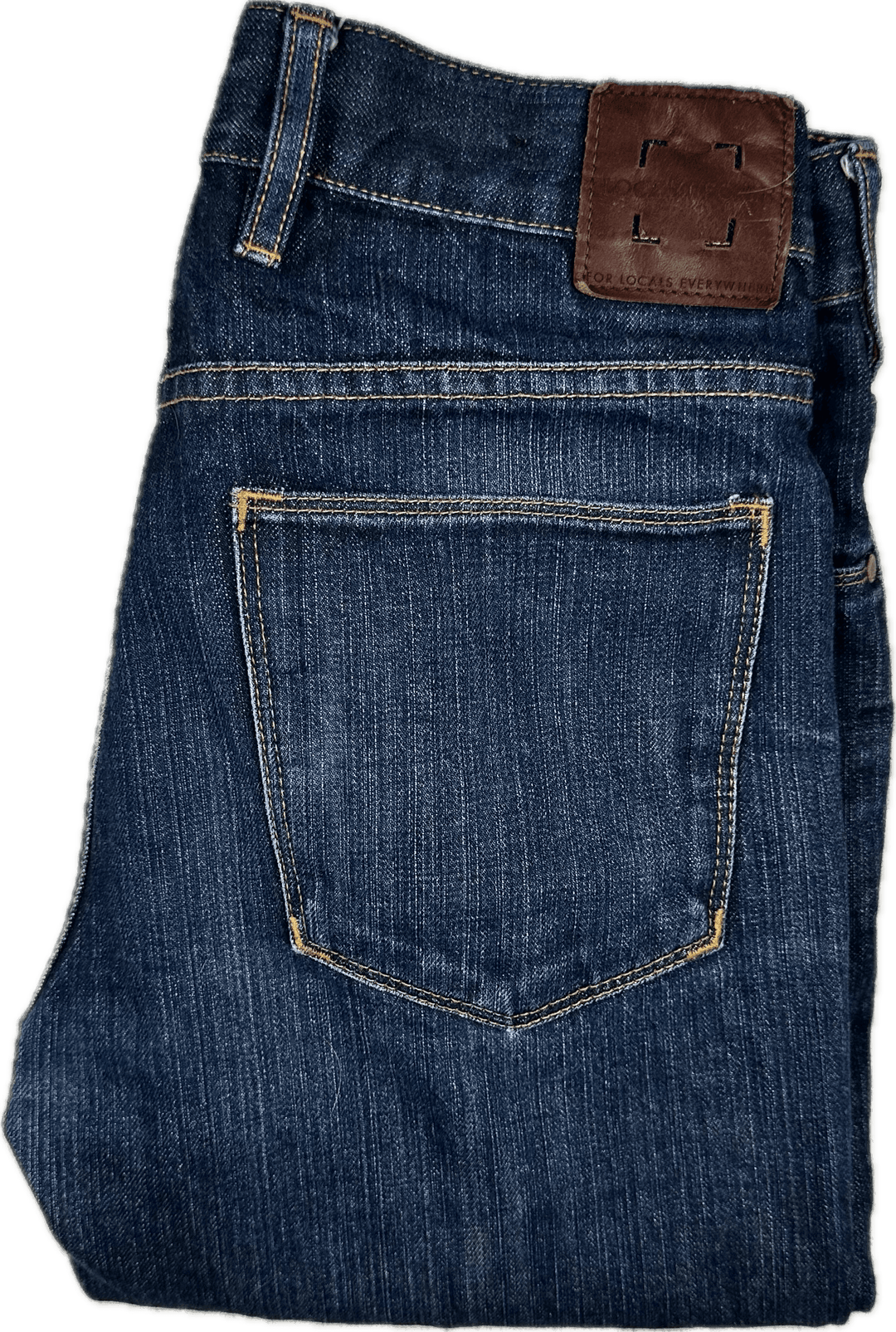 Local People Japanese  Denim Slim Straight Jeans - Size 31/34