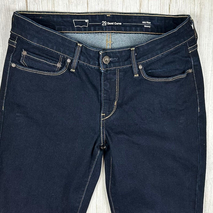 Levis Demi Curve Mid Rise Skinny Jeans -Size 29