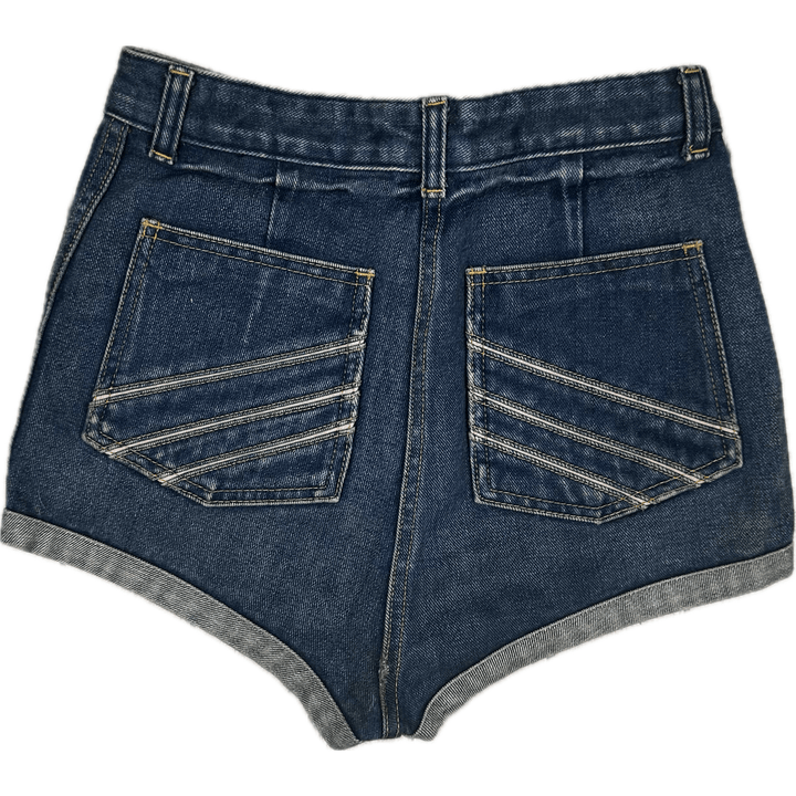 Sass & Bide 'Fantastic Projects' 70s style Denim Shorts - Size 25 - Jean Pool