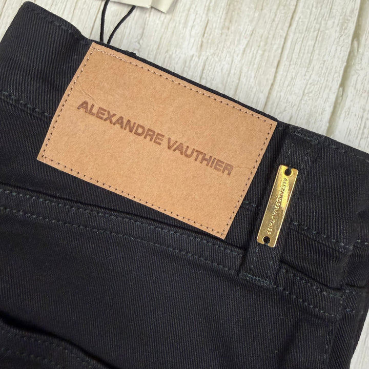 NWT - Alexandre Vauthier Paris Stunning Flame Jewelled Jeans - Size 26