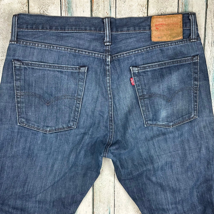 Levis Vintage Wash 513 Mens Stretch Jeans - Size 36/33 - Jean Pool