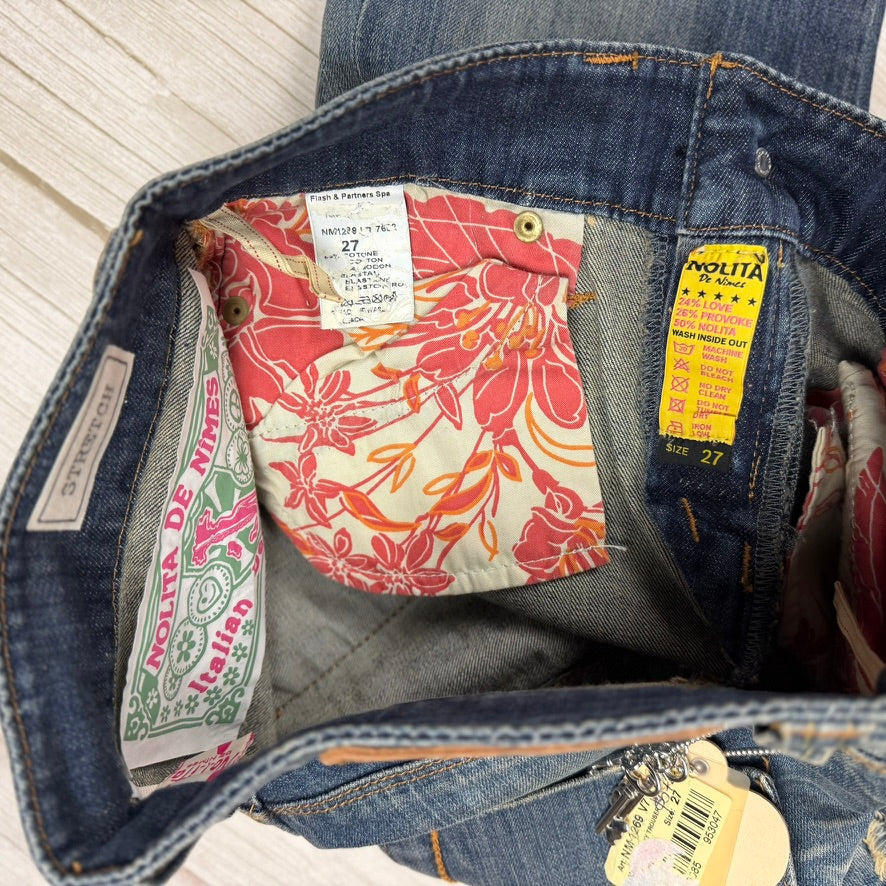 NWT Nolita - Stunning 'Hippie Flare' Low Rise Jeans  -Size 27