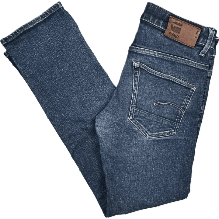 G Star '3301 Straight' Mens Dark Denim Jeans -Size 29 - Jean Pool