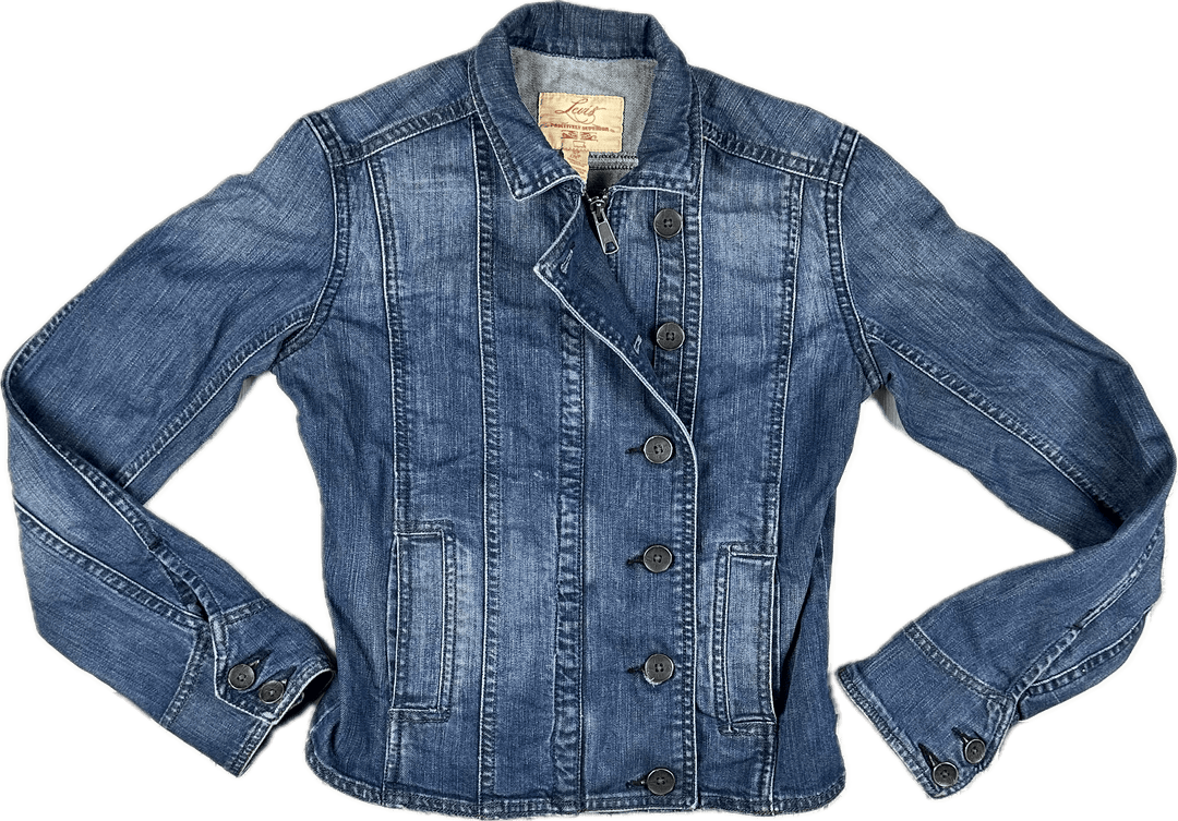 Levis Zip & Button Front Denim Jacket - Size S - Jean Pool