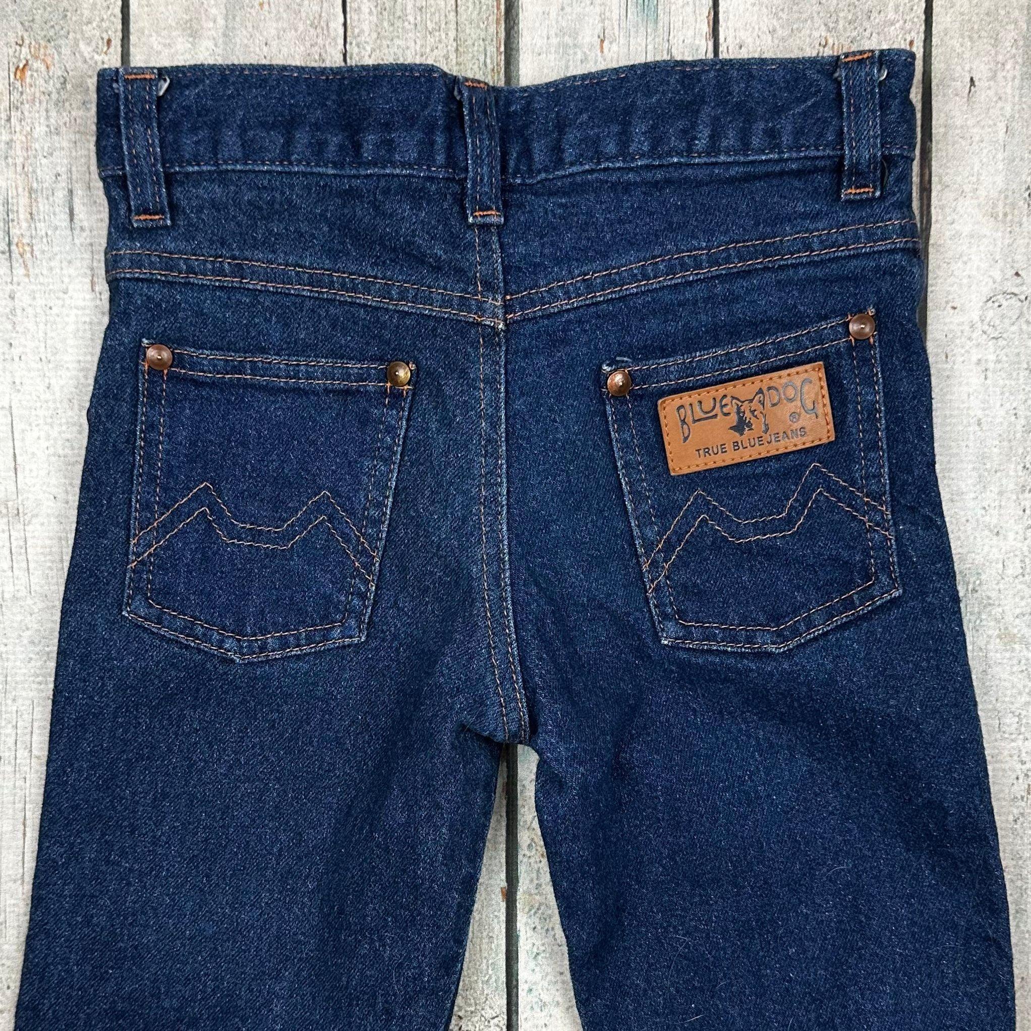 Blue Dog Vintage Aussie Made Denim Jeans Size 6Y Jean Pool