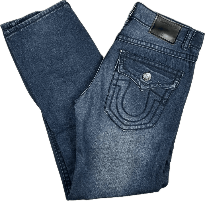 True Religion  Mens 'Straight' Flap Pocket Jeans - Size 36