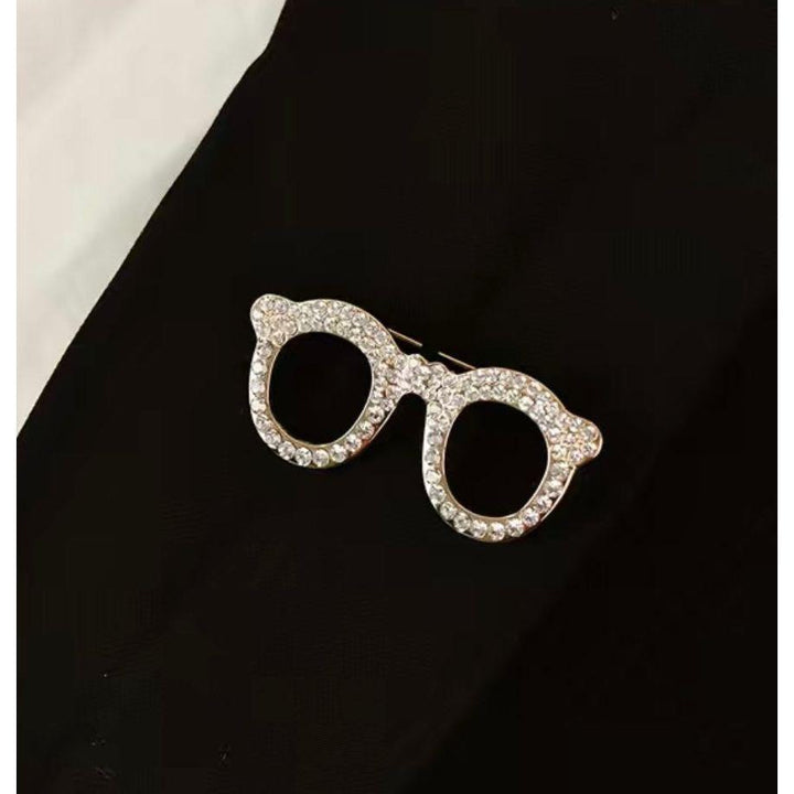 Jewelled Glasses Brooch - Jean Pool