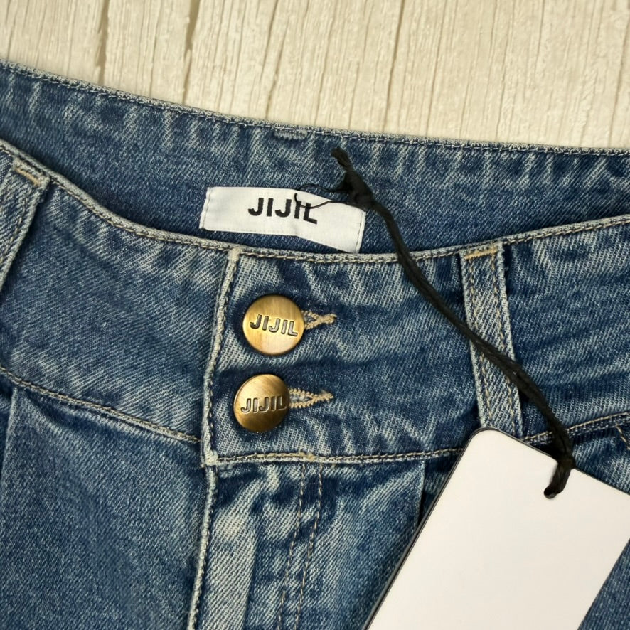 NWT- JIJIL Italy High Pleat Front Denim Shorts- Size 26