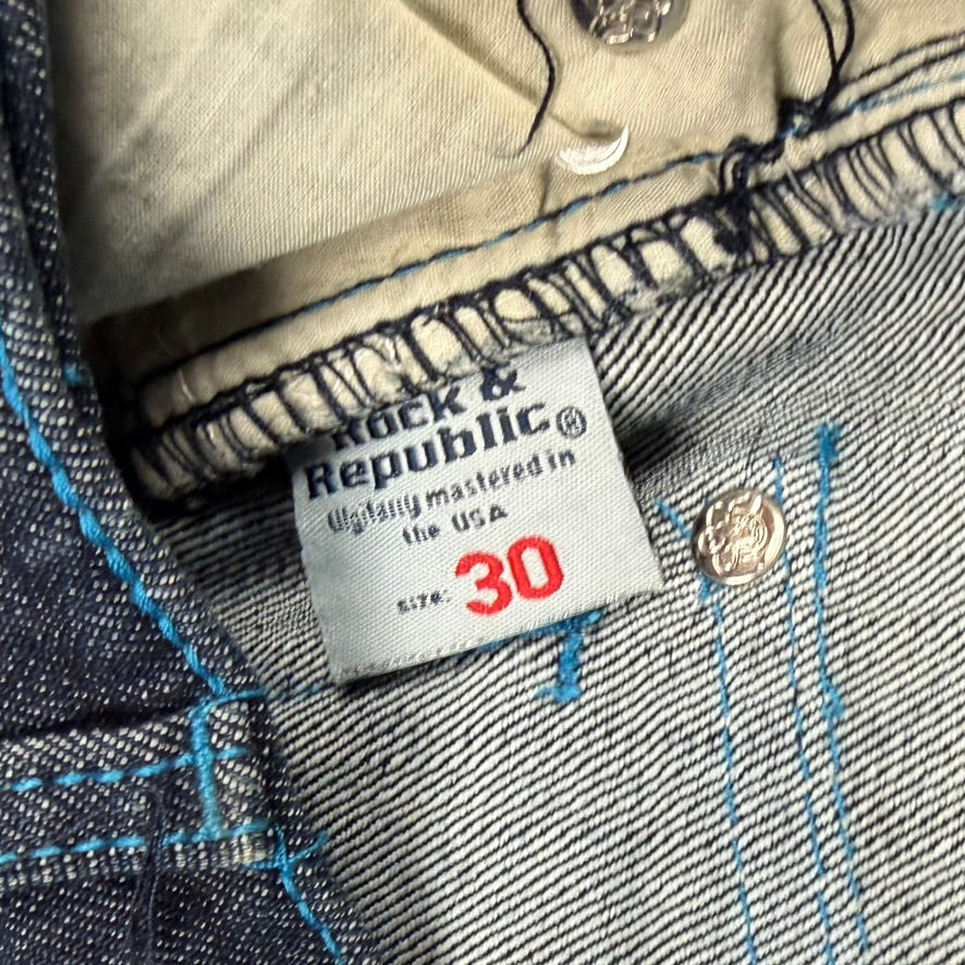NWT- Rock & Republic Y2K Mens 'Floyd' Stretch Straight Jeans - Size 30