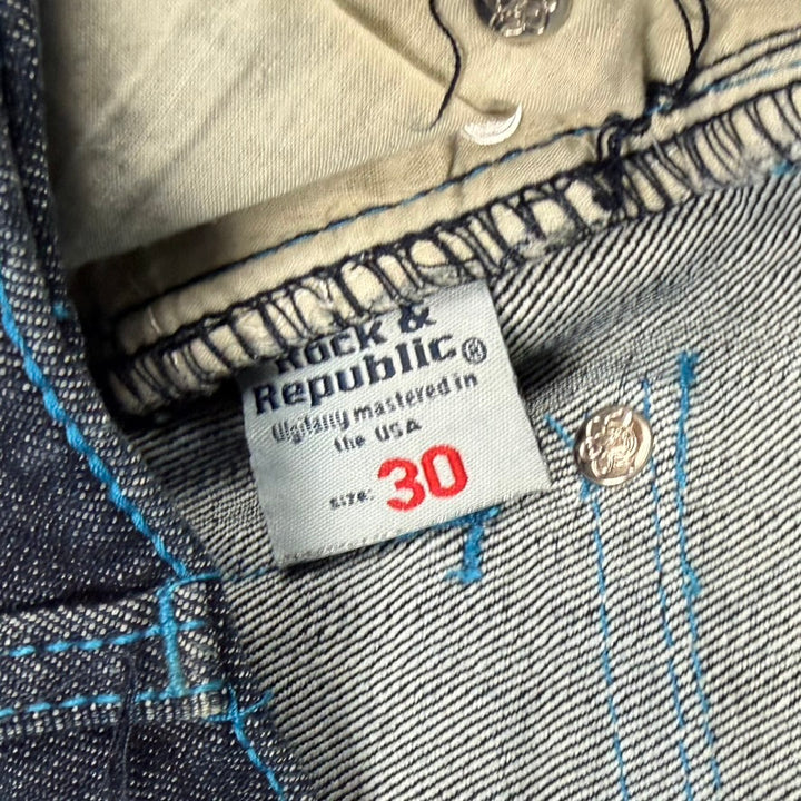 NWT- Rock & Republic Y2K Mens 'Floyd' Stretch Straight Jeans - Size 30