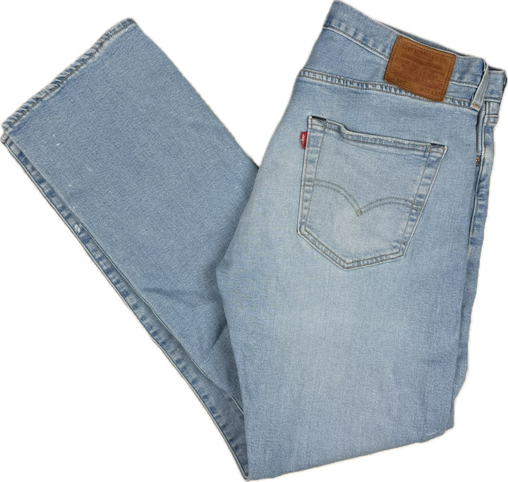 Levis 501 S Button Fly Mens Bleach Splatter Jeans -Size 33/32