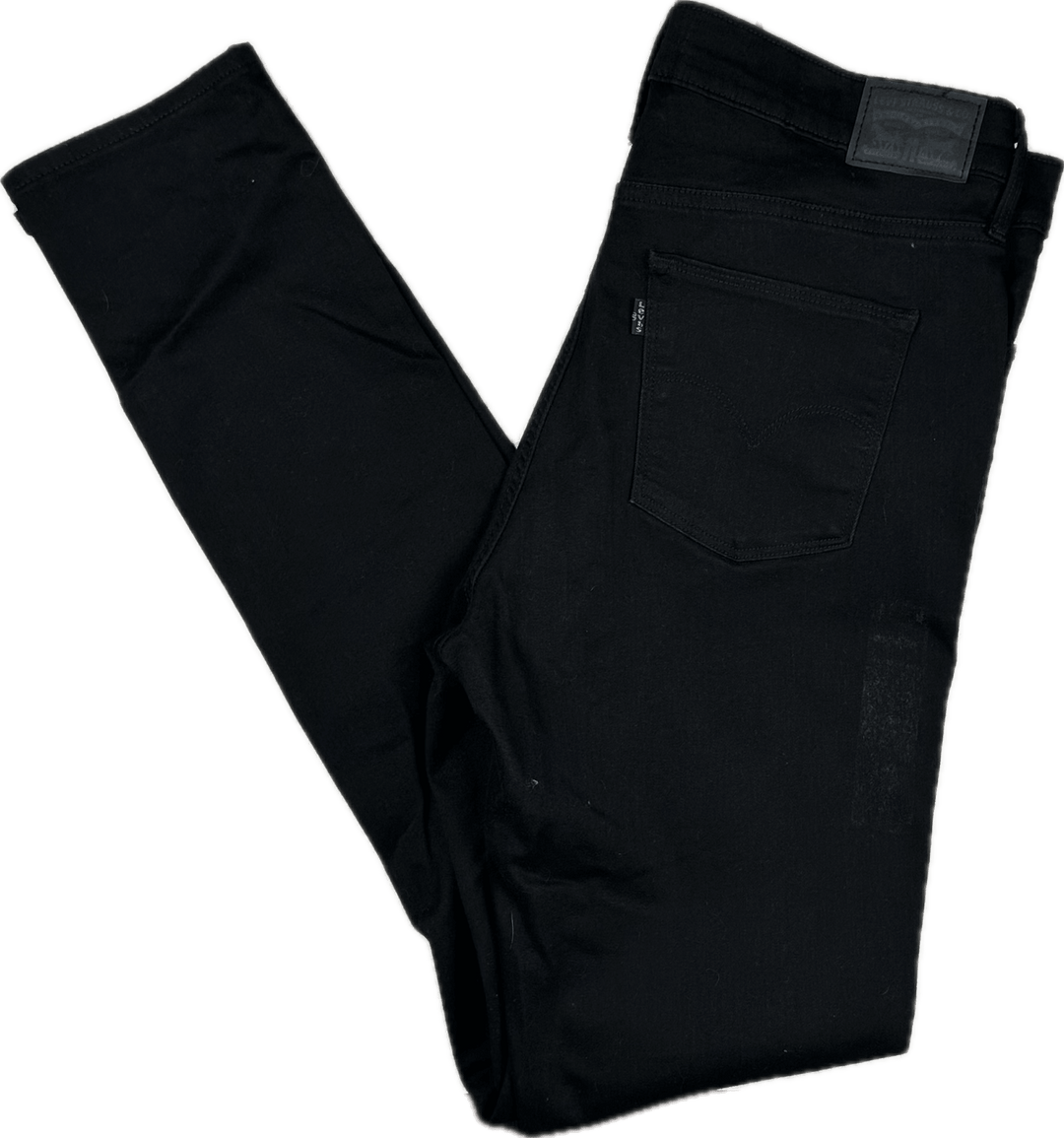 Ladies Levis Slimming Skinny Black Jeans - Size 33 or 15AU