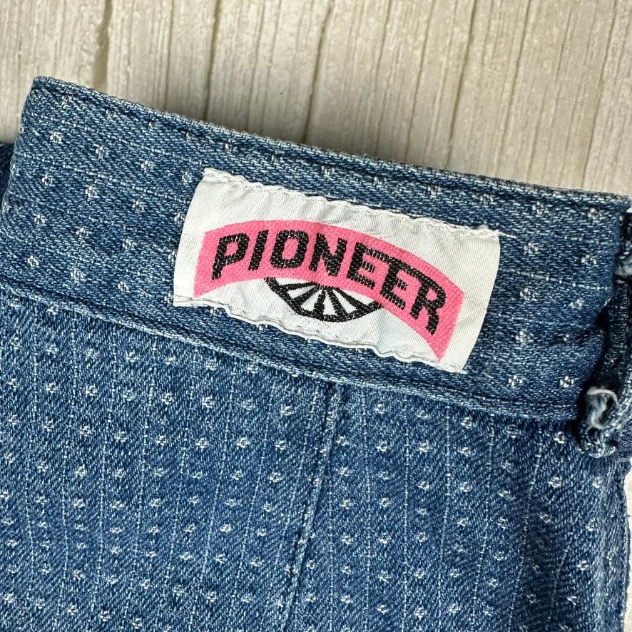 Vintage 80's Pioneer Pleat Front Tapered Jeans- Suit Size 4