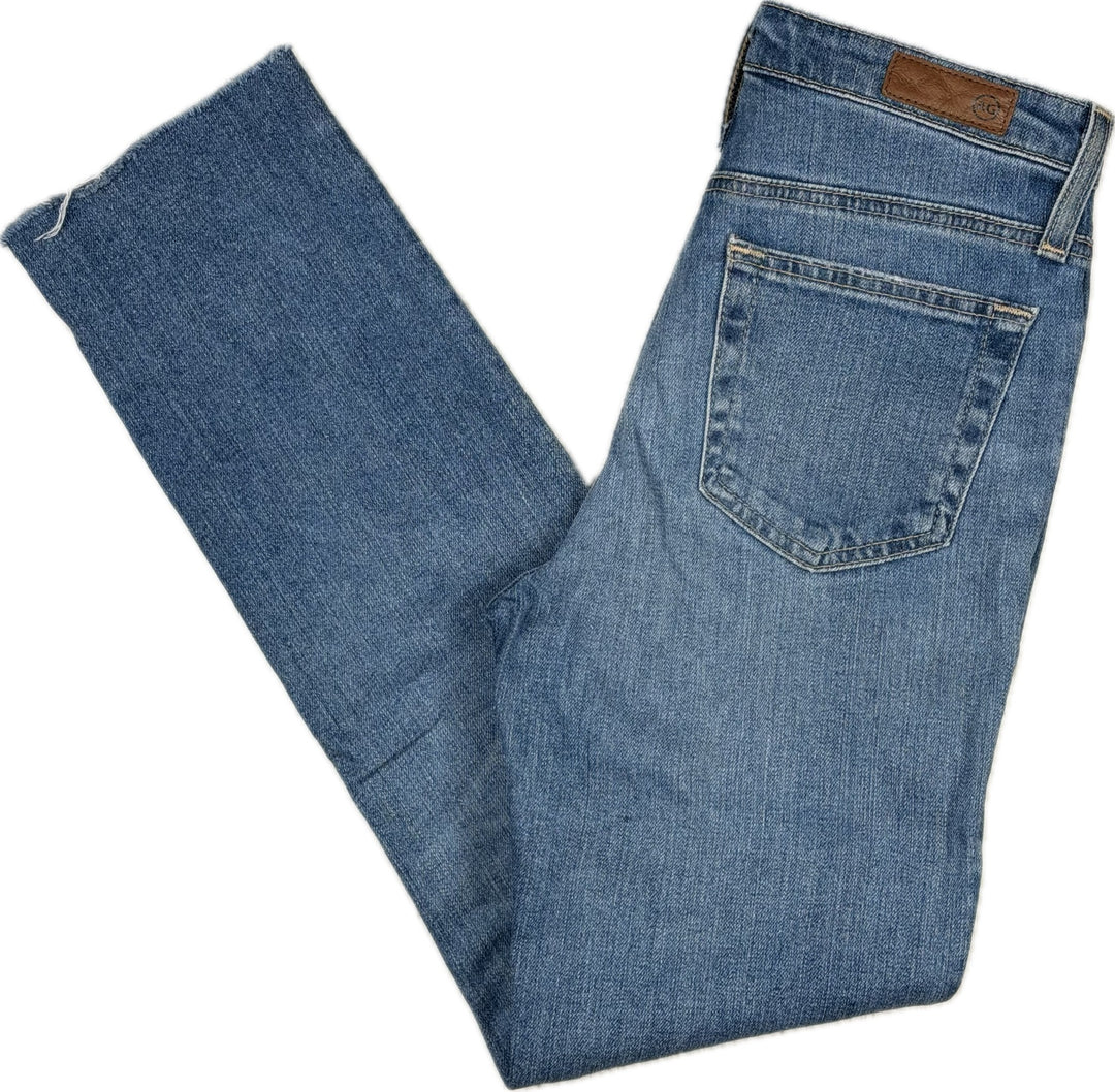 AG Adriano Goldschmied 'The Isabelle' High Rise Straight Crop Jeans- Size 24R