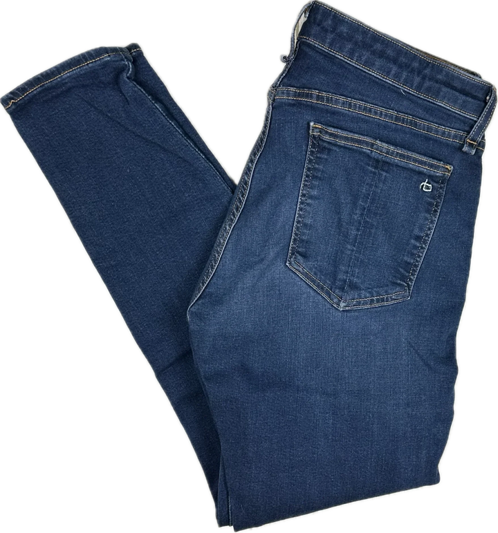 Rag & Bone 'Cate' Mid Rise Skinny Ankle Jeans - Size 28