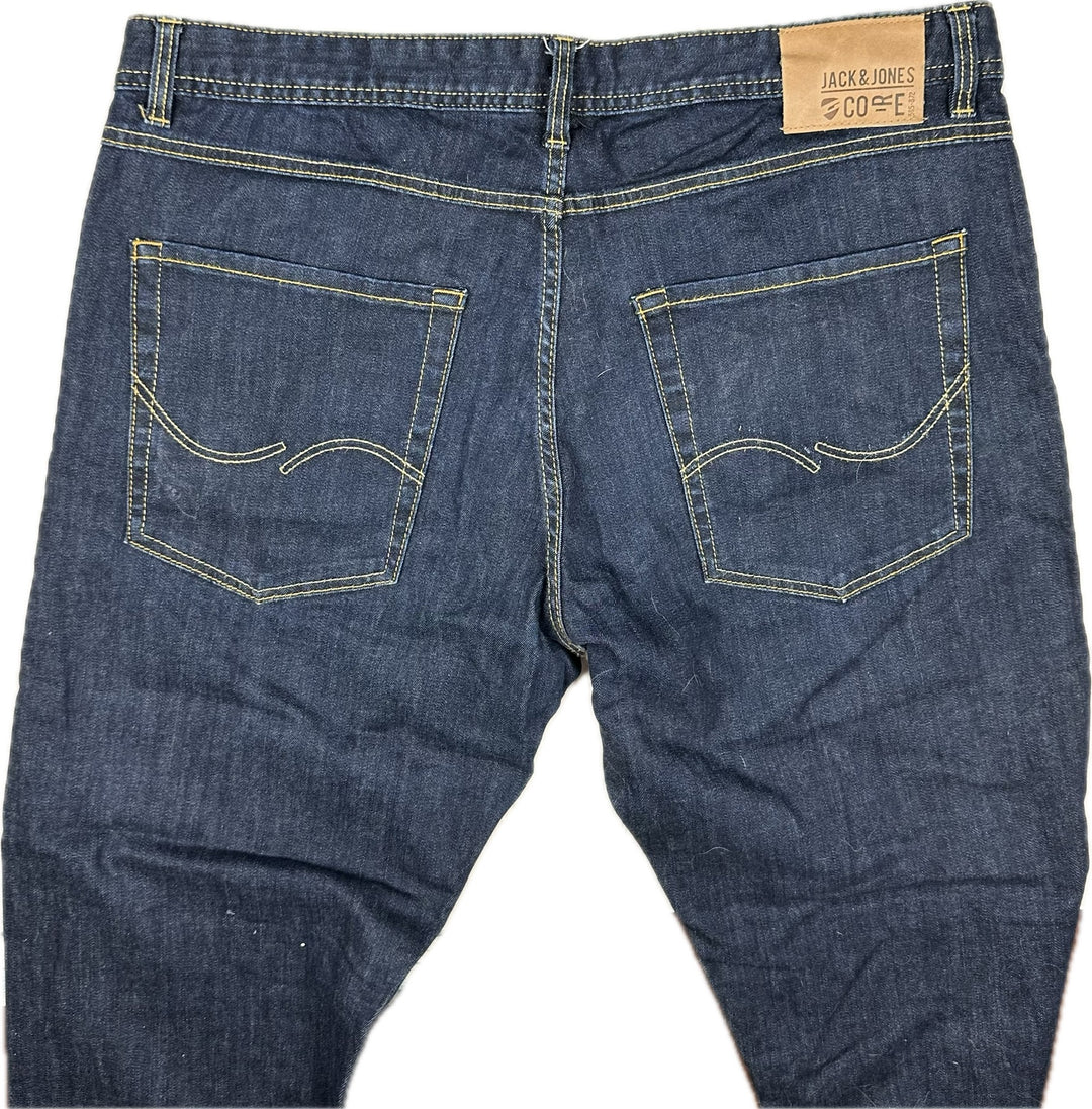 CORE by Jack & Jones 'Zero Hour' Slim Straight Denim Jeans -Size 36/32