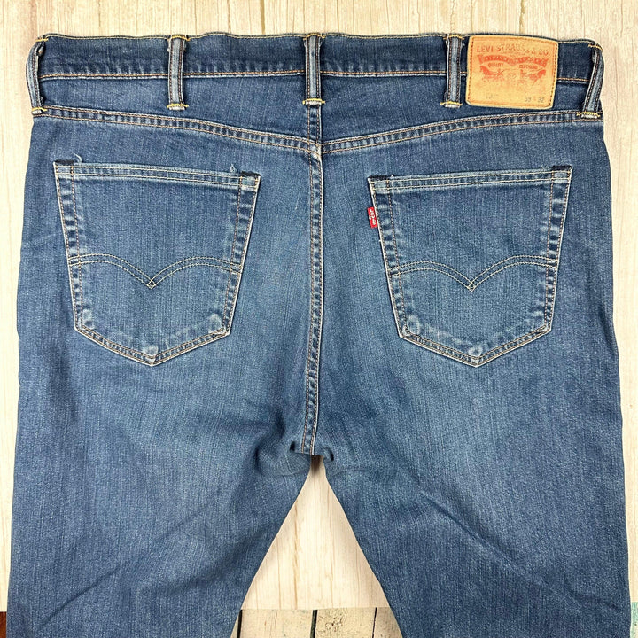 Levis Mens Stretch Slim Tapered Jeans - Size 38S - Jean Pool