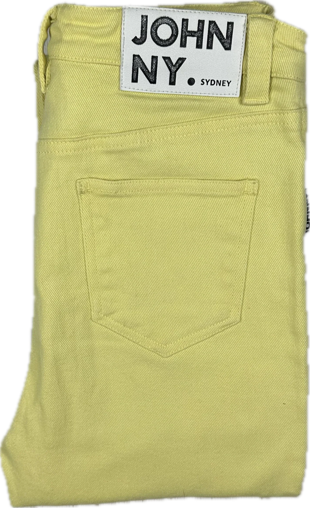 Johnny Jeans Yellow Slim Straight Jeans  - Size 27