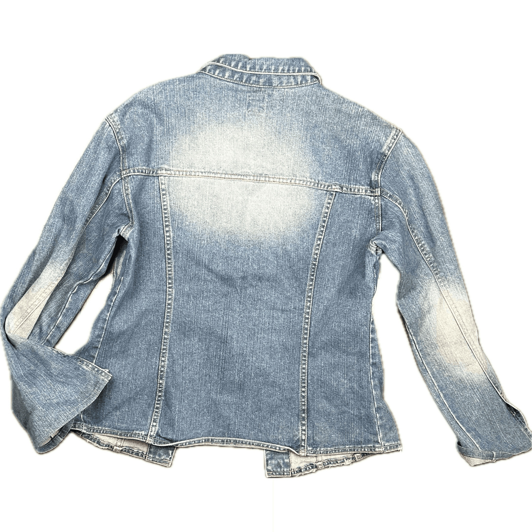 Sass & Bide Y2K Ladies 'Beauty in Imperfection' Denim Jacket - Size 12/14 - Jean Pool