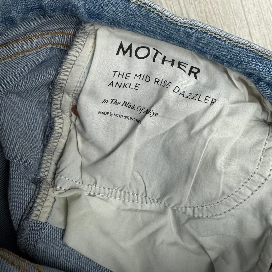 Mother 'The Mid Rise Dazzler' In the Blink of an Eye Jeans - Size 26