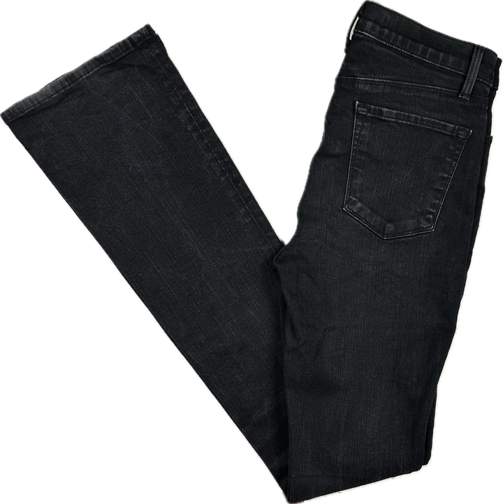 J Brand Vanity Wash  'Remy' High Rise Bootleg Black Jeans- Size 28