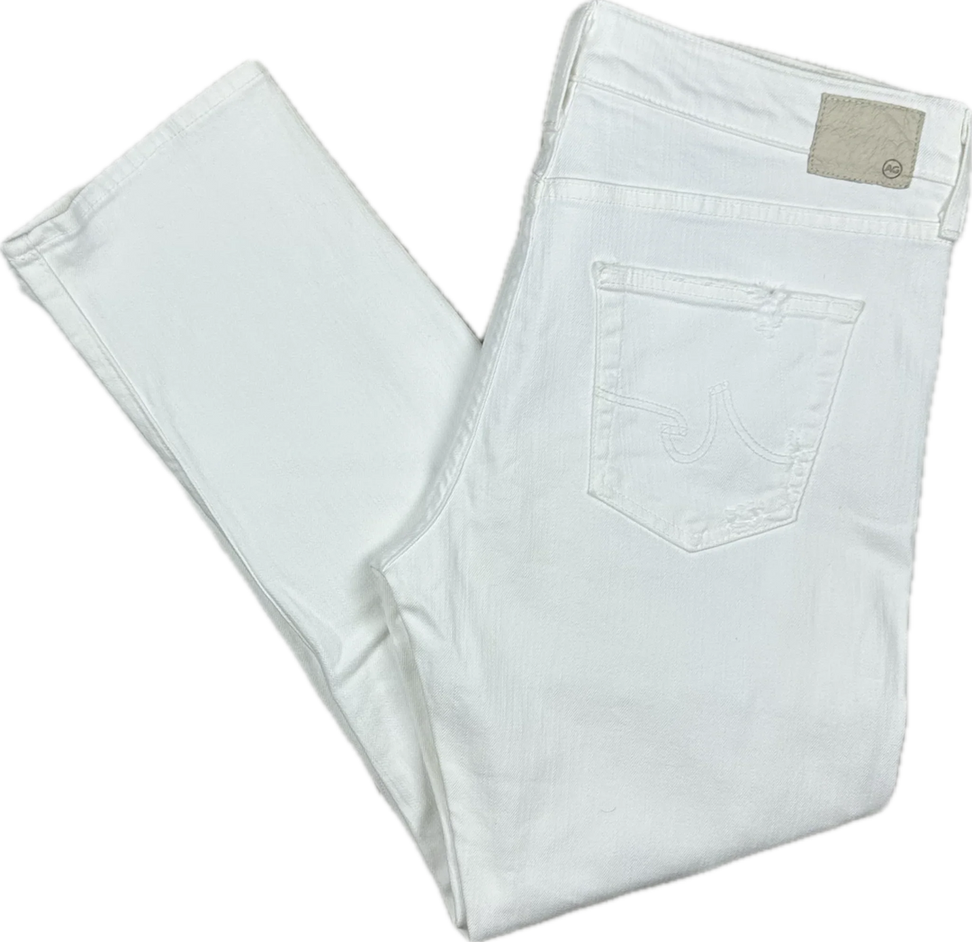 AG Adriano Goldschmied 'Ex-Boyfriend Slim' White Jeans - Size  30R