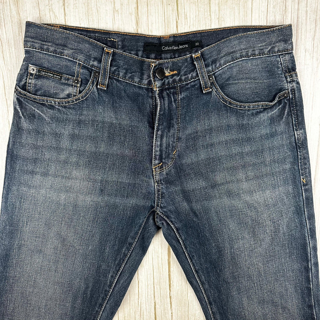 Calvin Klein Mens 'Bootcut' Jeans  -Size 30