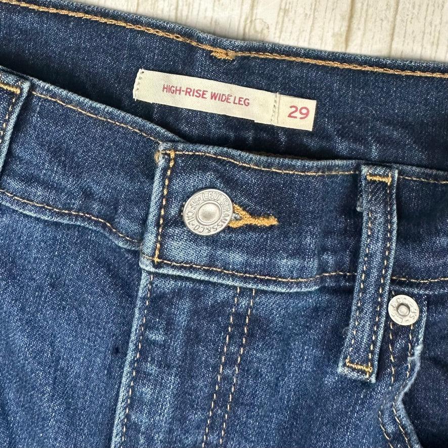 Levis  'High Rise Wide Leg' Jeans -Size 29