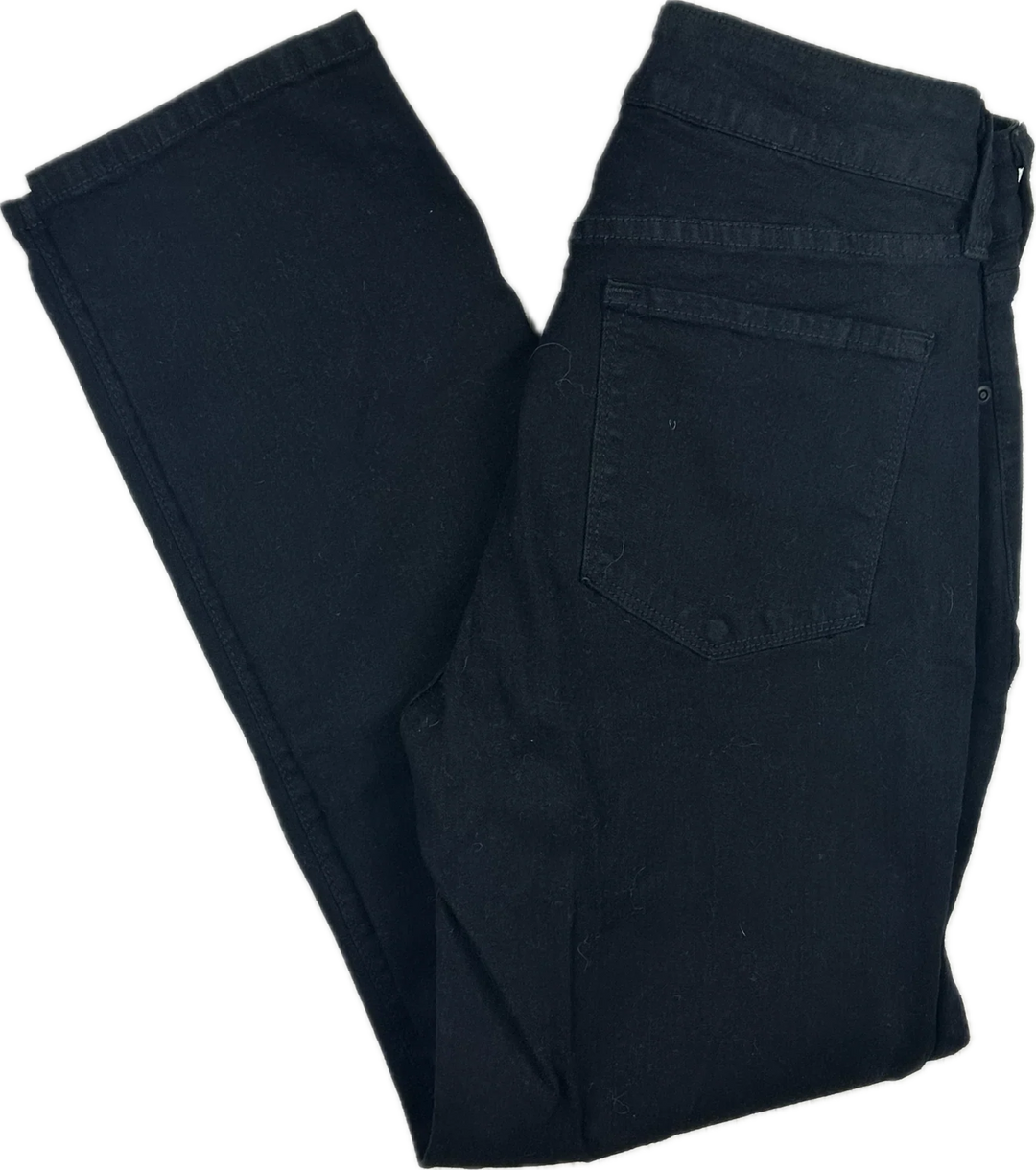 NYDJ USA Made Lift & Tuck Black 'Ankle' Jeans -Size US 0 or 4/6AU