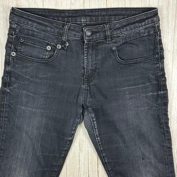 R13 Made in Italy 'Boy Skinny' Washed Black Jeans- Size 28